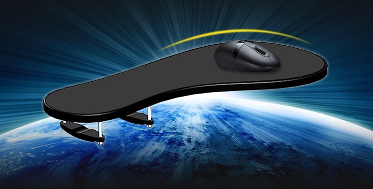 แผ่นรองเมาส์แบบหนีบแขนเก้าอี้อ - Ergonomic Mouse Wrist Rest Pad บทวิจารณ์และราคา