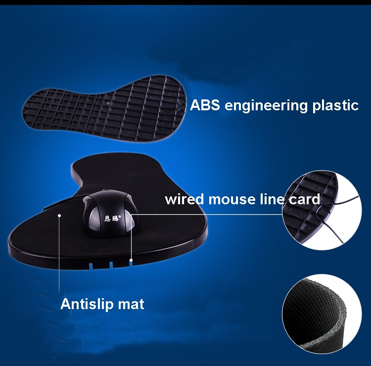 แผ่นรองเมาส์แบบหนีบแขนเก้าอี้อ - Ergonomic Mouse Wrist Rest Pad บทวิจารณ์และราคา